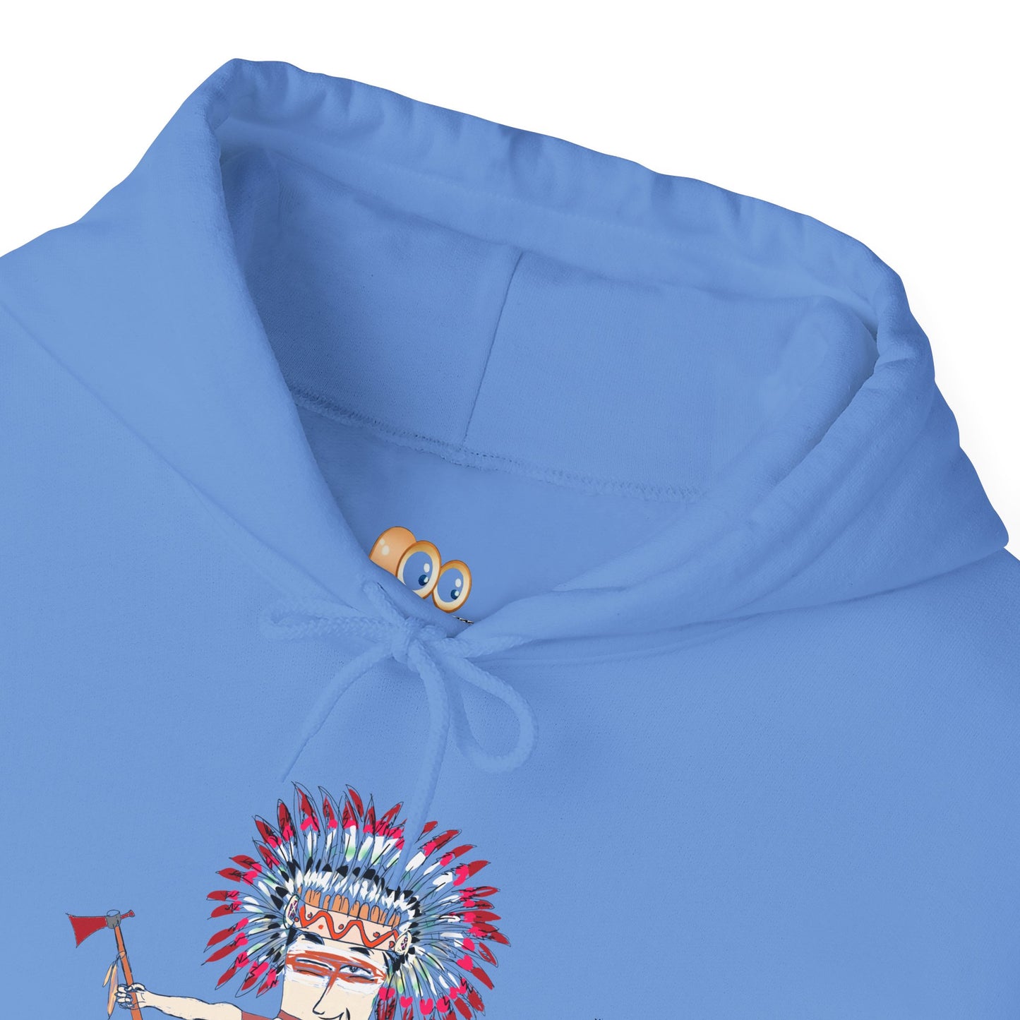 Suéter informal y acogedor – Sudadera con capucha divertida de estilo indio nativo americano edición AI | FunWearCode