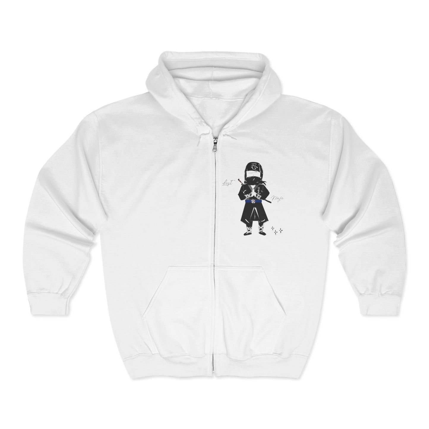 Sudadera ninja con cremallera, divertida y acogedora - Camiseta gráfica clásica de estilo japonés | FunWearCode