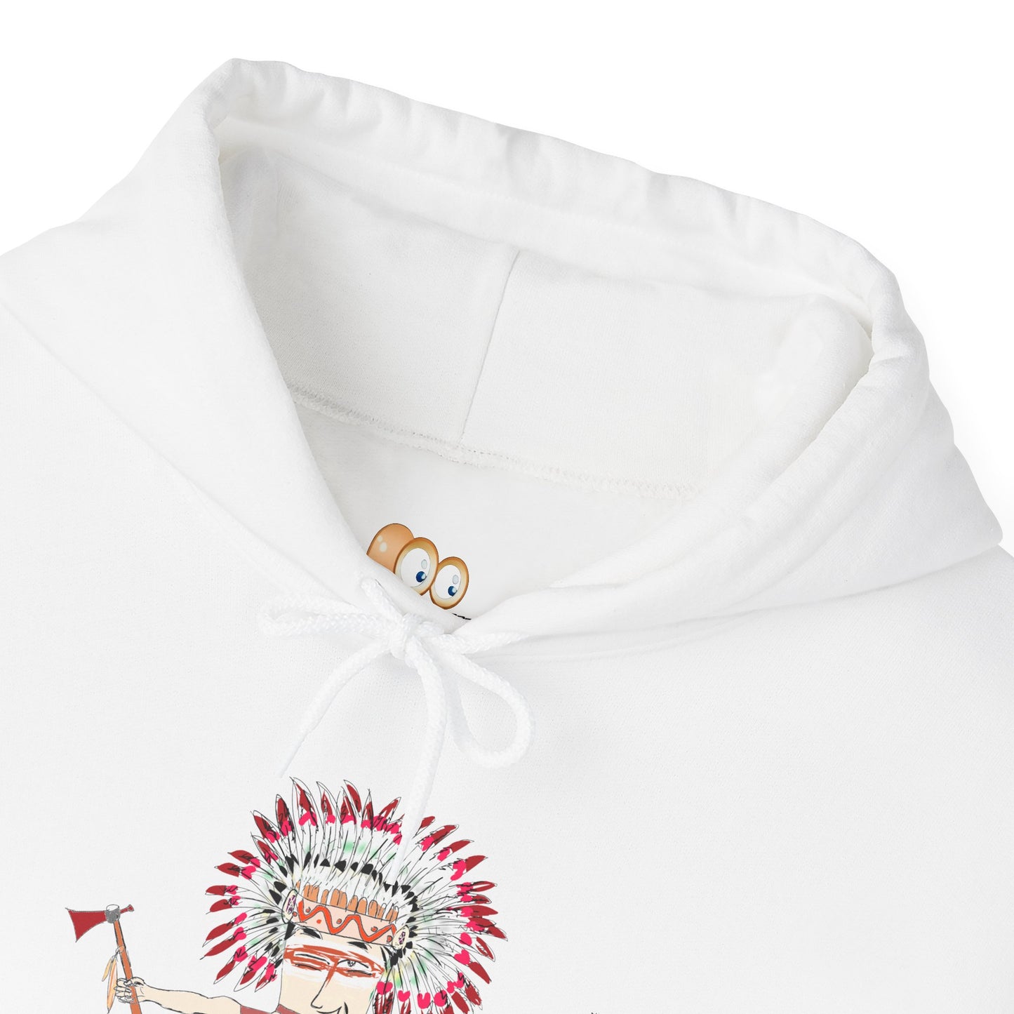 Suéter informal y acogedor – Sudadera con capucha divertida de estilo indio nativo americano edición AI | FunWearCode