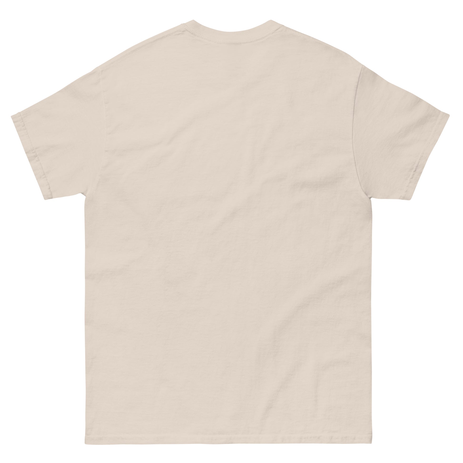 Beige t-shirt on a white background