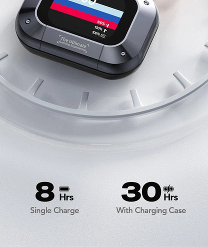 AI Translator Sport Wireless Earbuds - LCD Touch Screen Bluetooth Earphones with HD Mic | FunWearCode's Selection