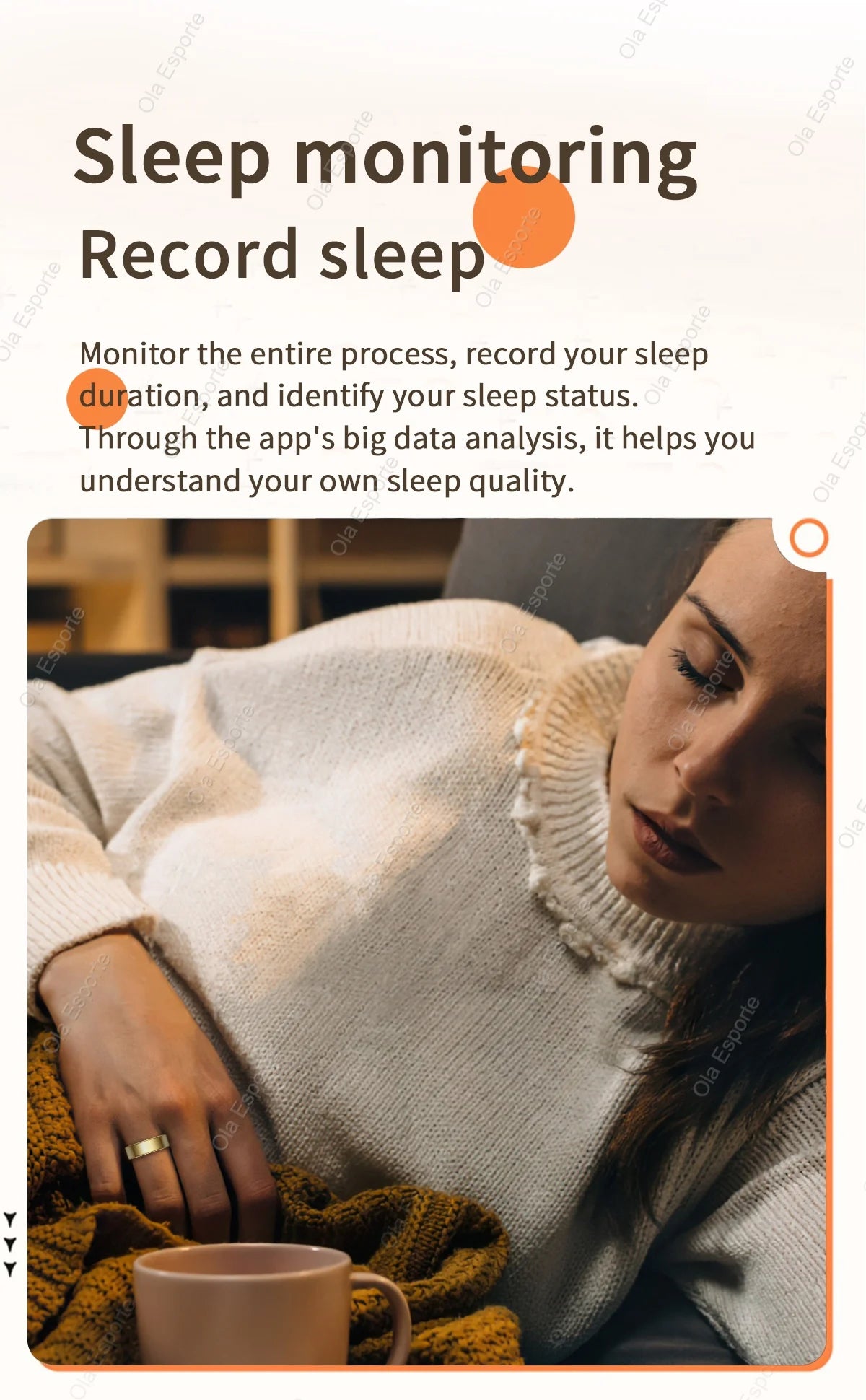Anillo inteligente unisex resistente al agua: monitoriza la frecuencia cardíaca, la presión arterial, el sueño y la actividad | Selección de FunWearCode