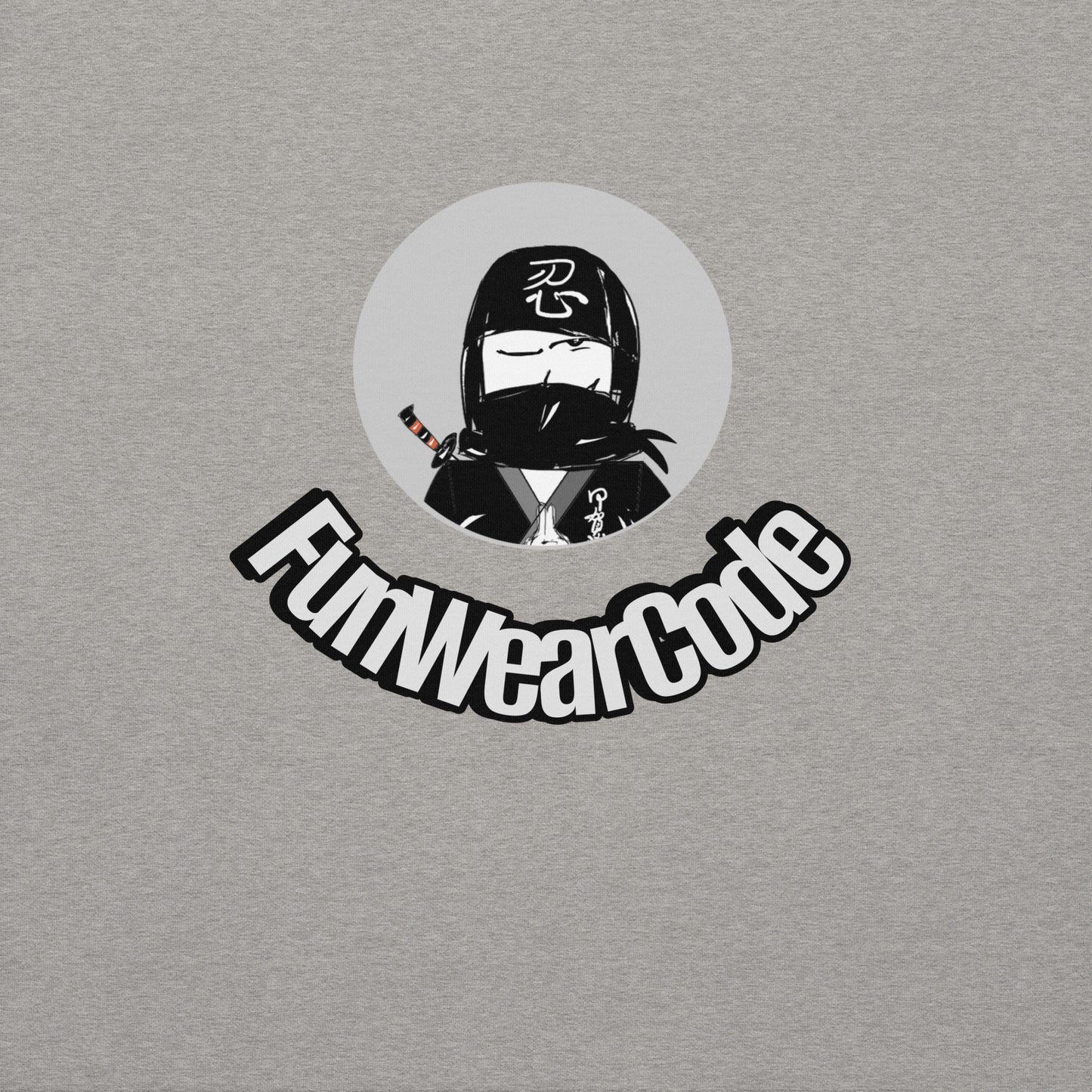 Sudadera con capucha premium: diseño gráfico ninja único y caprichoso | FunWearCode