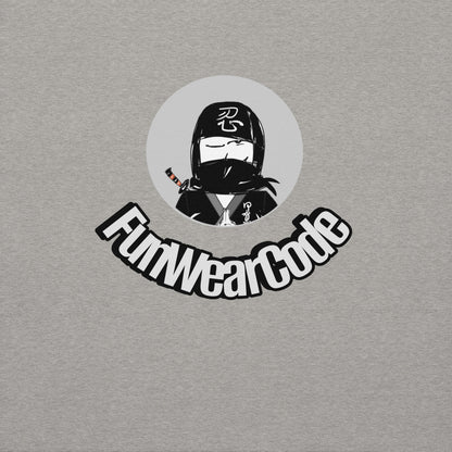 Sudadera con capucha premium: diseño gráfico ninja único y caprichoso | FunWearCode