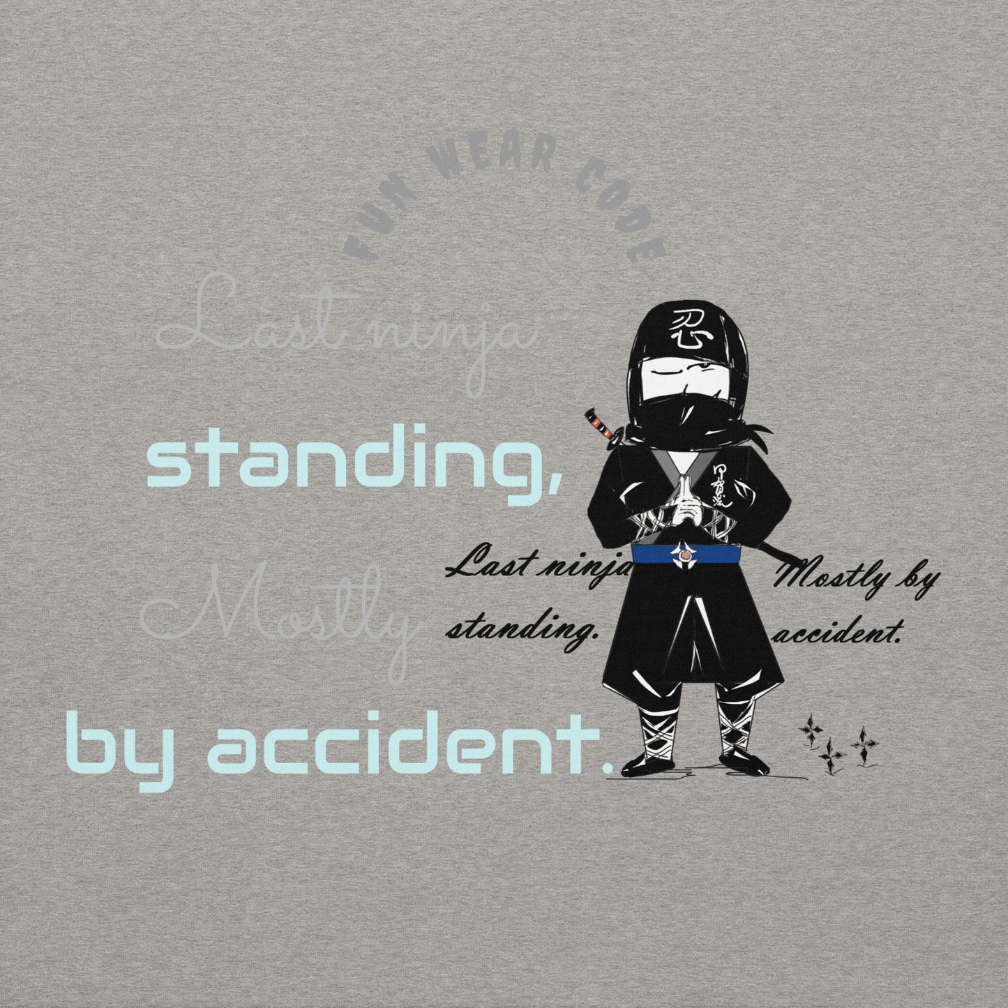 Sudadera con capucha premium: diseño gráfico ninja único y caprichoso | FunWearCode