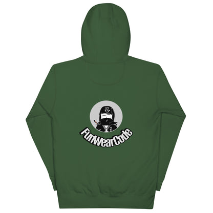 Sudadera con capucha premium: diseño gráfico ninja único y caprichoso | FunWearCode
