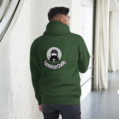 Sudadera con capucha premium: diseño gráfico ninja único y caprichoso | FunWearCode