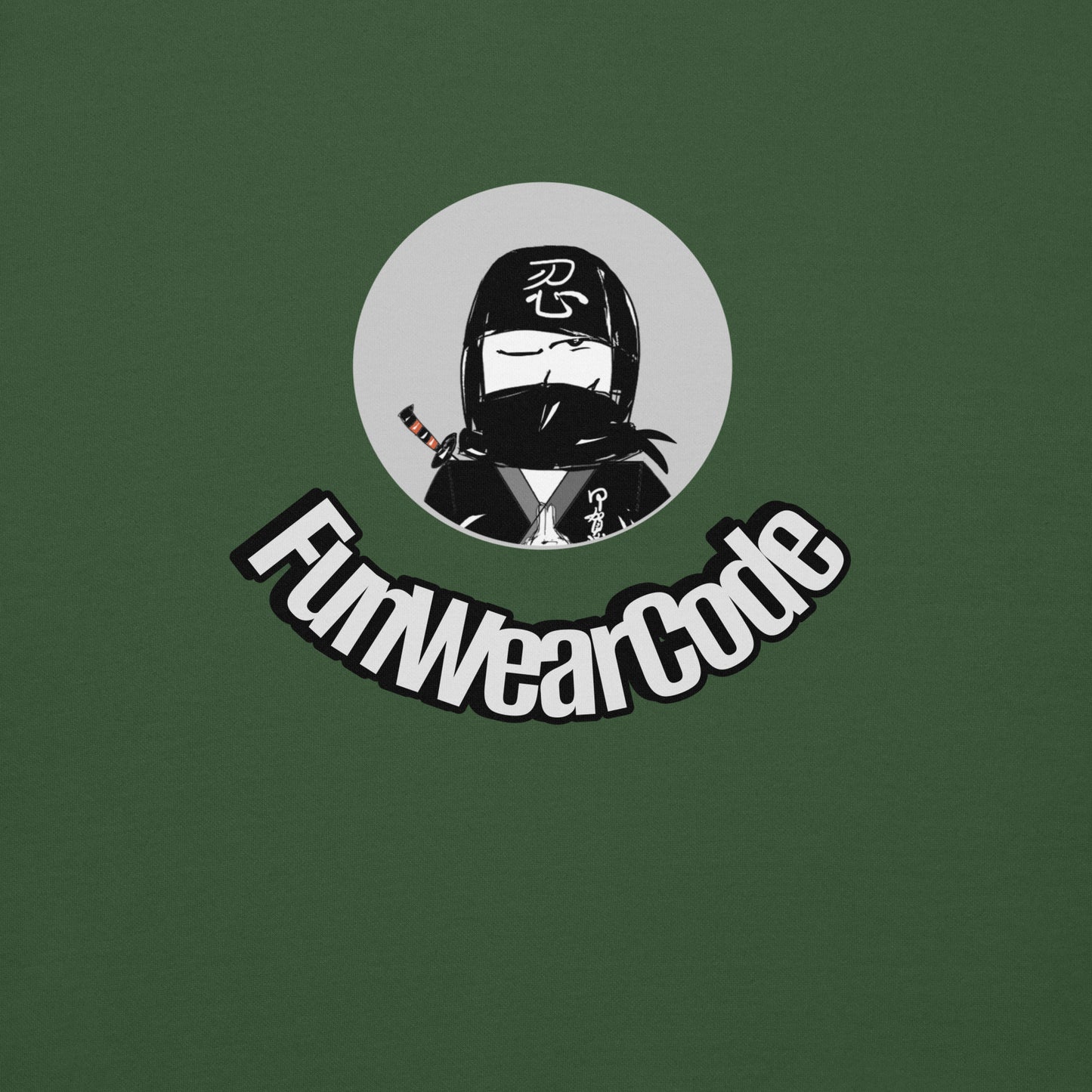 Sudadera con capucha premium: diseño gráfico ninja único y caprichoso | FunWearCode