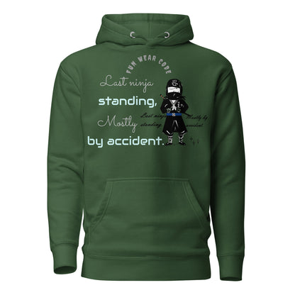 Sudadera con capucha premium: diseño gráfico ninja único y caprichoso | FunWearCode