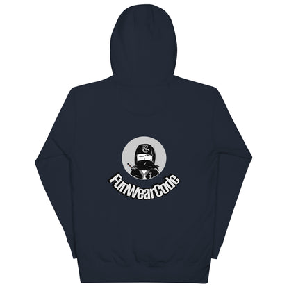 Sudadera con capucha premium: diseño gráfico ninja único y caprichoso | FunWearCode