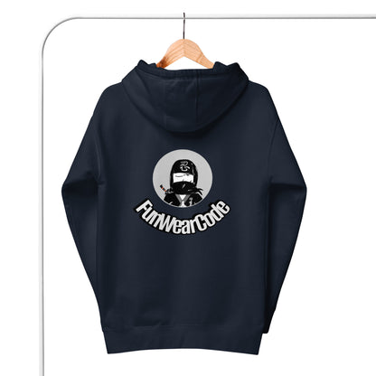 Sudadera con capucha premium: diseño gráfico ninja único y caprichoso | FunWearCode