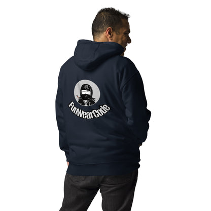 Sudadera con capucha premium: diseño gráfico ninja único y caprichoso | FunWearCode