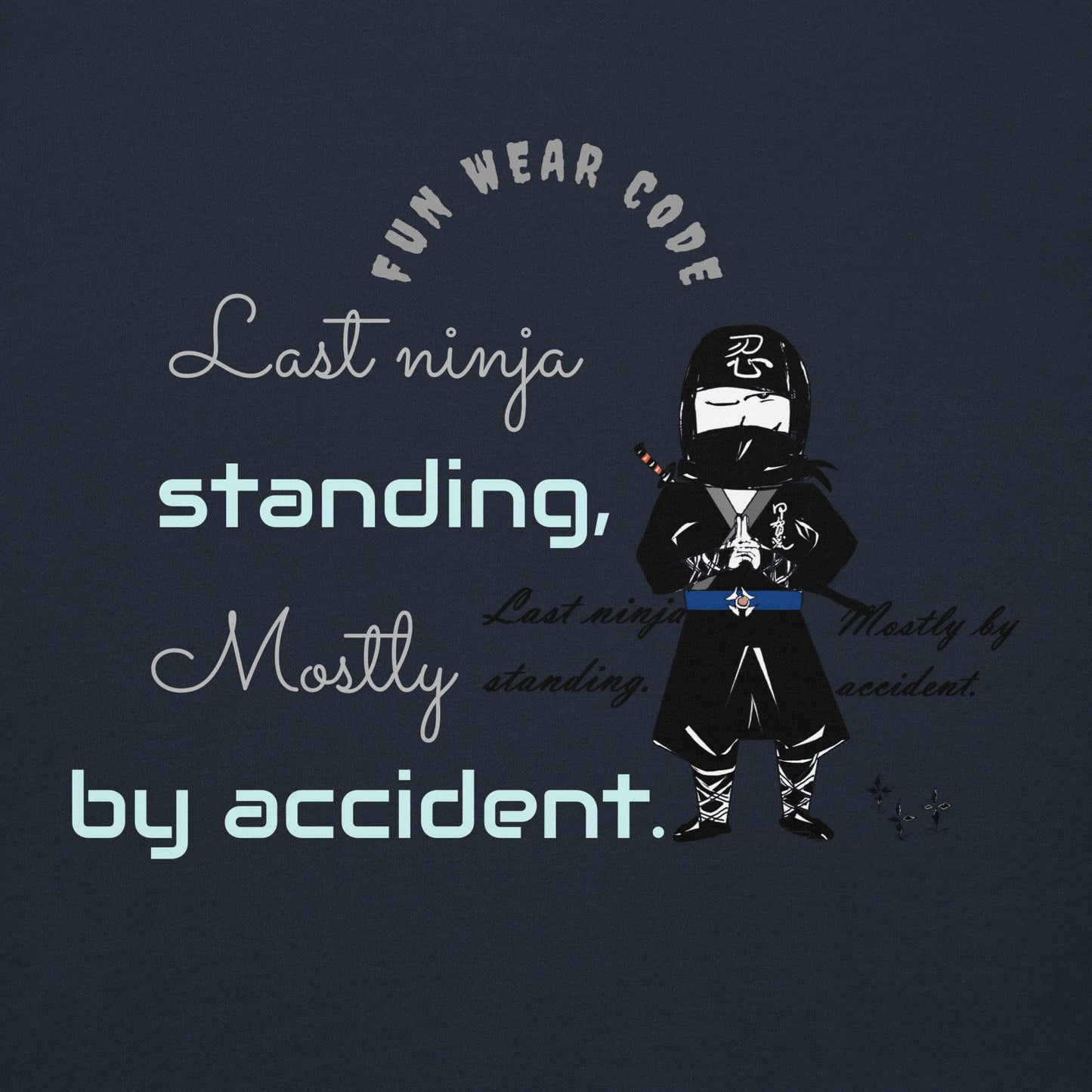 Sudadera con capucha premium: diseño gráfico ninja único y caprichoso | FunWearCode