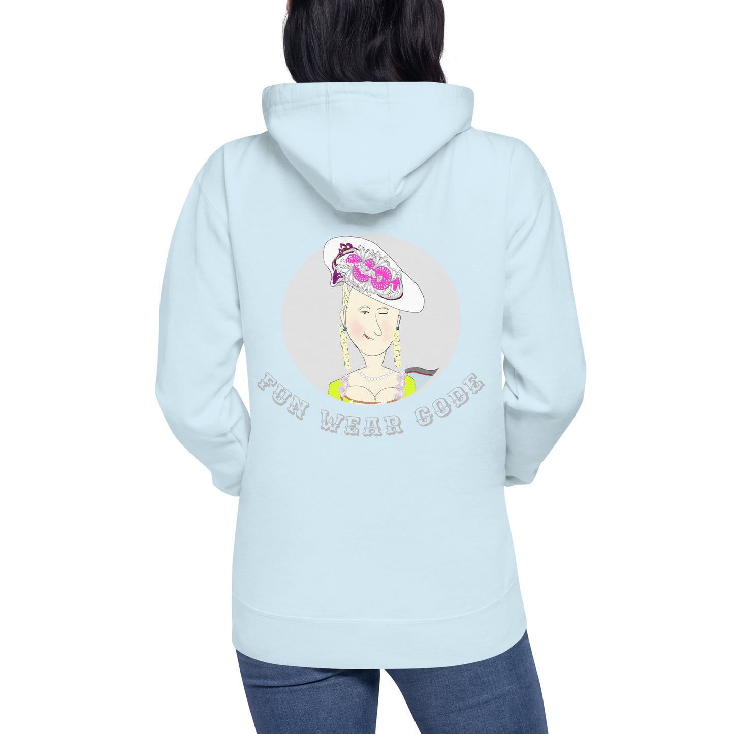 Trendy Vintage English Lady Hoodie – Stylish Retro Streetwear | FunWearCode