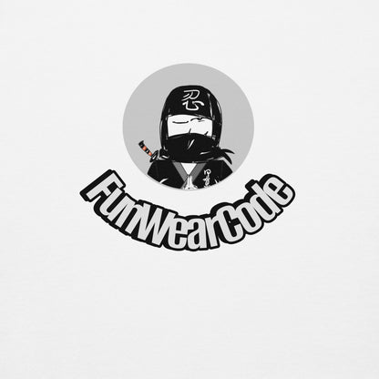 Sudadera con capucha premium: diseño gráfico ninja único y caprichoso | FunWearCode