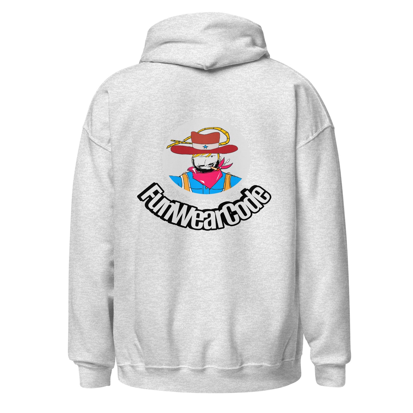 Sudadera con capucha unisex de vaquero con diseño vintage estilo western | FunWearCode