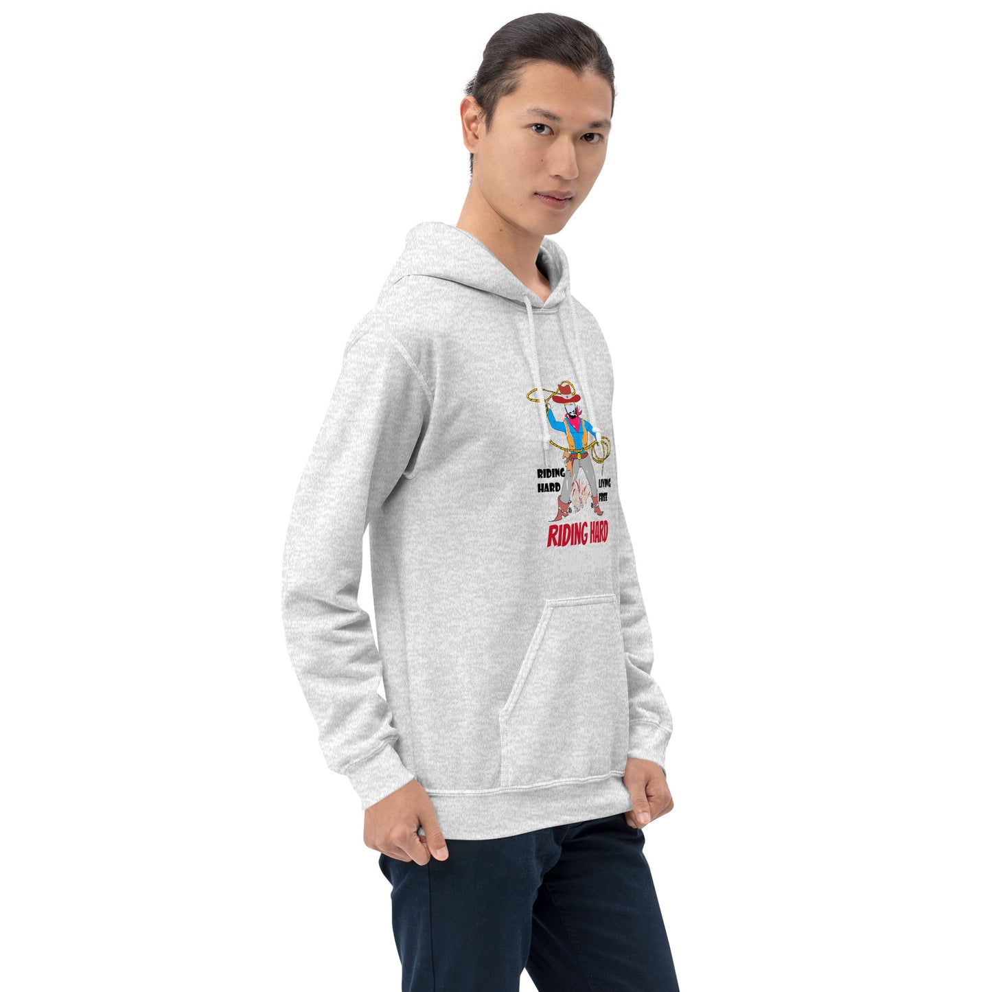 Sudadera con capucha unisex de vaquero con diseño vintage estilo western | FunWearCode
