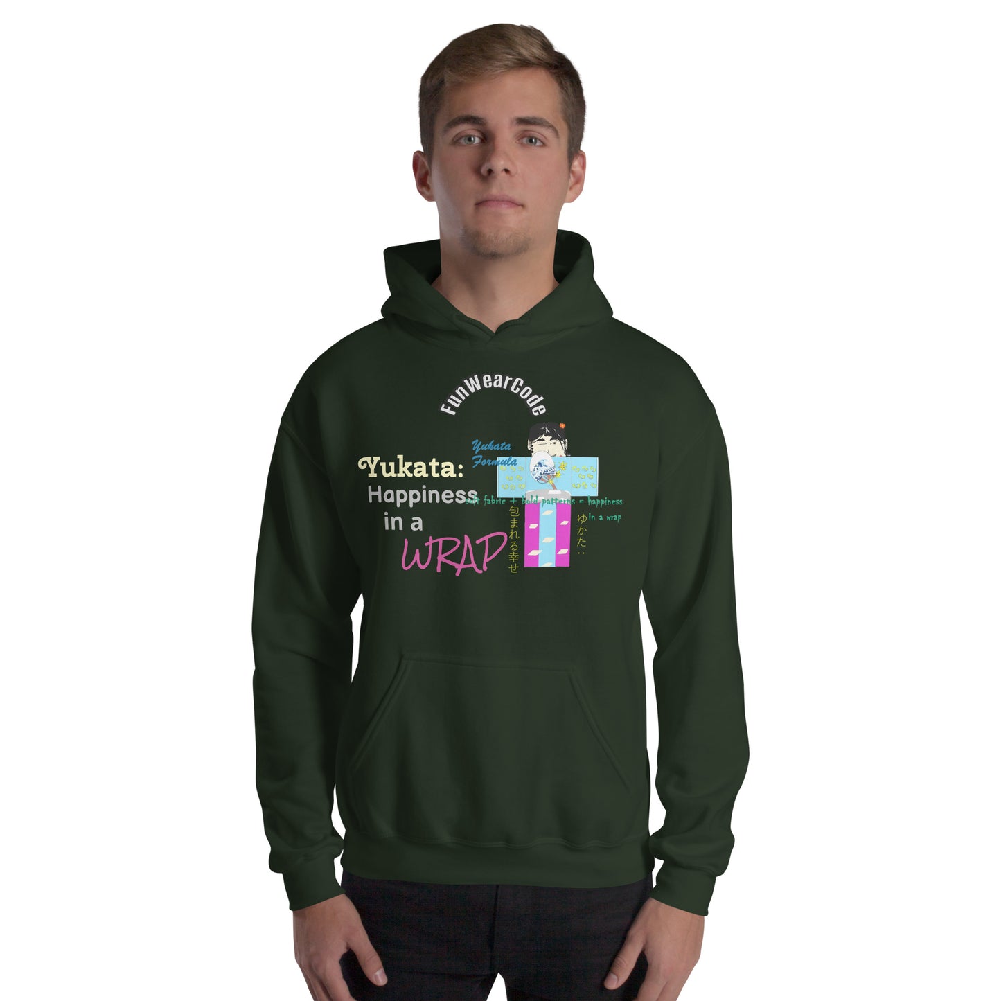 Sudadera con capucha yukata japonesa unisex: diseño icónico japonés divertido | FunWearCode