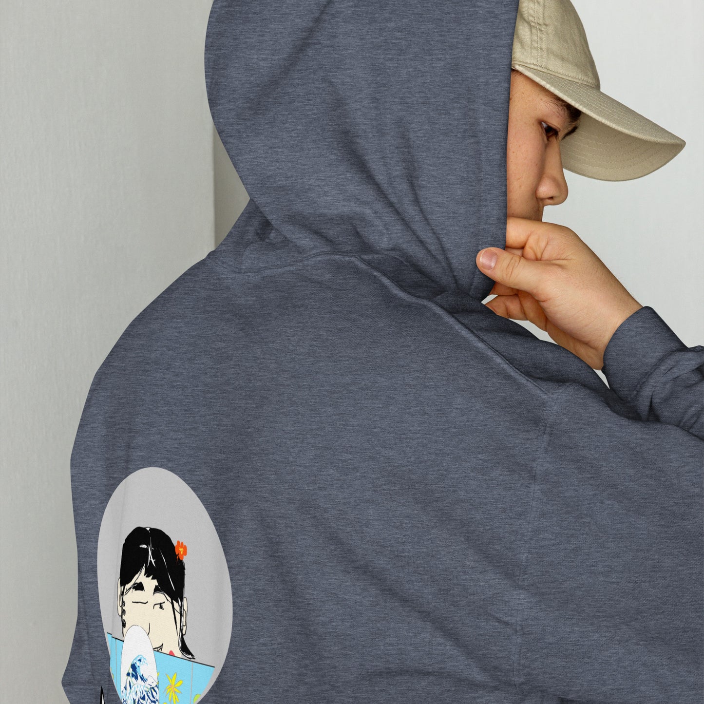 Sudadera con capucha yukata japonesa unisex: diseño icónico japonés divertido | FunWearCode