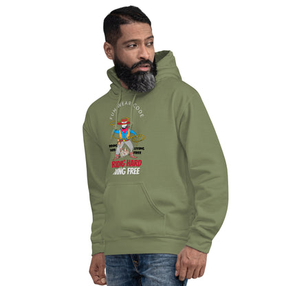 Sudadera con capucha unisex de vaquero con diseño vintage estilo western | FunWearCode