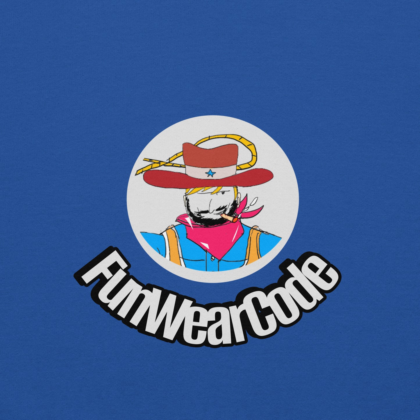 Sudadera con capucha unisex de vaquero con diseño vintage estilo western | FunWearCode