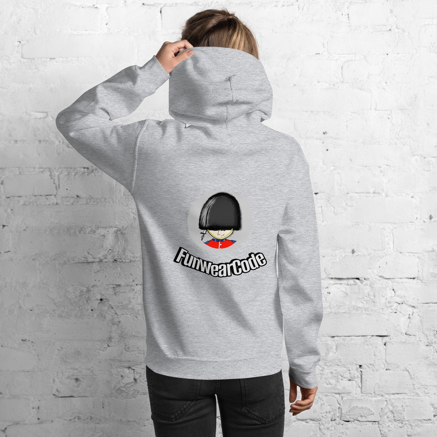 Sudadera unisex acogedora con diseño gráfico de la Guardia Real | FunWearCode