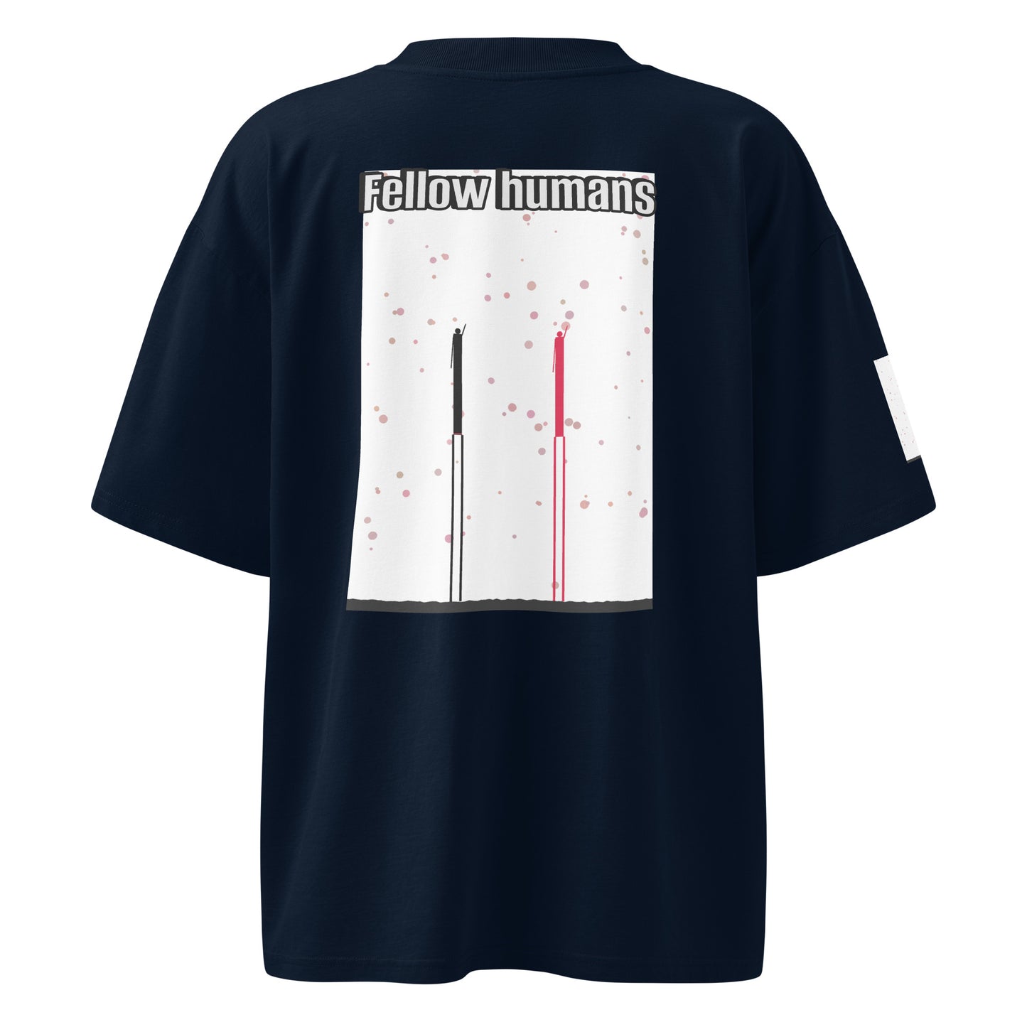 Unisex Organic Oversized High Neck T-Shirt — Human & Space 'Explore' Collection
