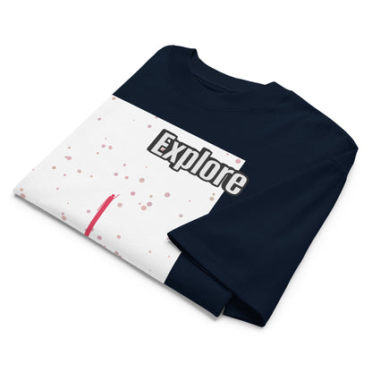 Unisex Organic Oversized High Neck T-Shirt — Human & Space 'Explore' Collection