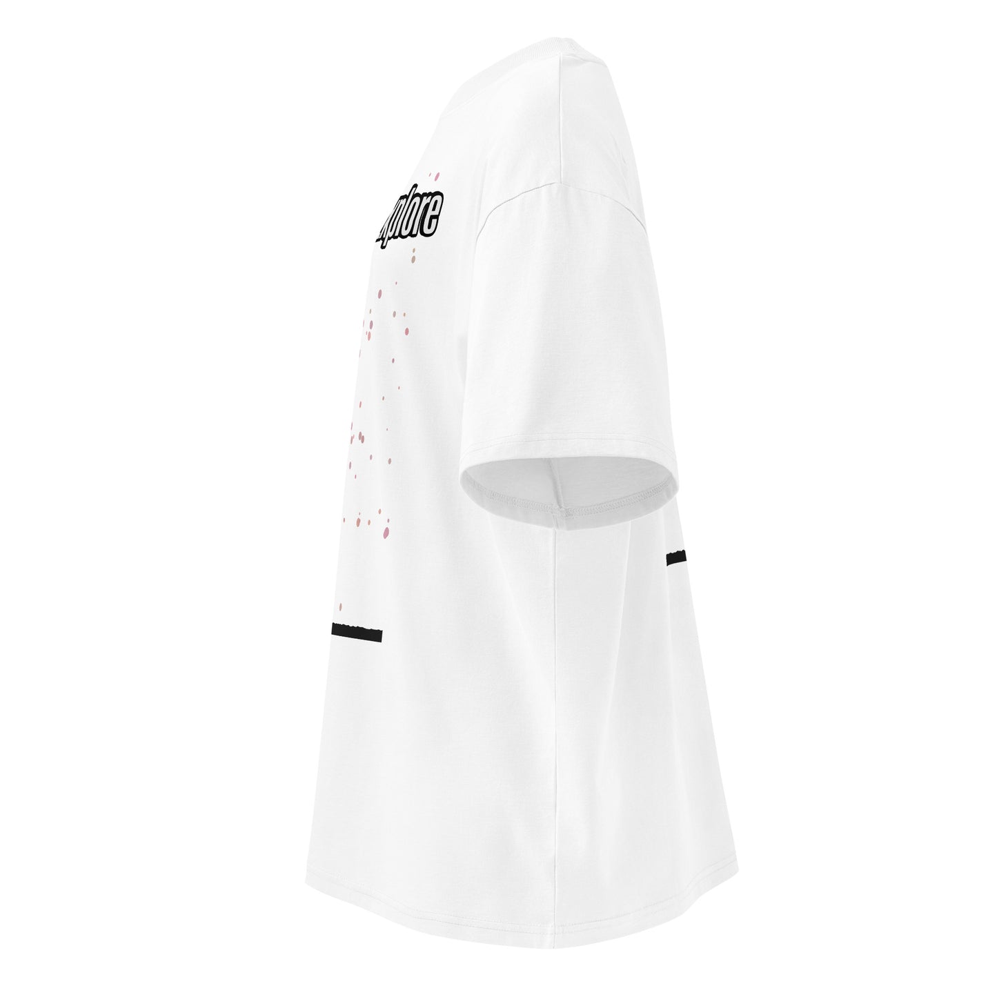 Unisex Organic Oversized High Neck T-Shirt — Human & Space 'Explore' Collection