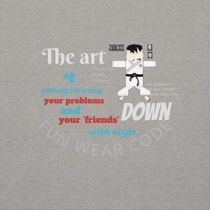 Judo Theme Long Sleeve Tee – Fun Martial Arts Shirt | FunWearCode