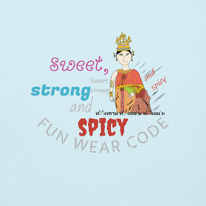 Camiseta premium de manga larga - Camiseta gráfica de mujer tailandesa divertida | FunWearCode