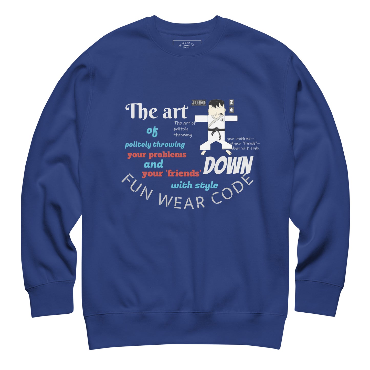 Judo Theme Long Sleeve Tee – Fun Martial Arts Shirt | FunWearCode