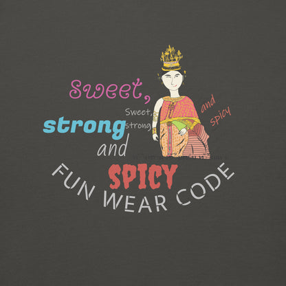 Camiseta premium de manga larga - Camiseta gráfica de mujer tailandesa divertida | FunWearCode