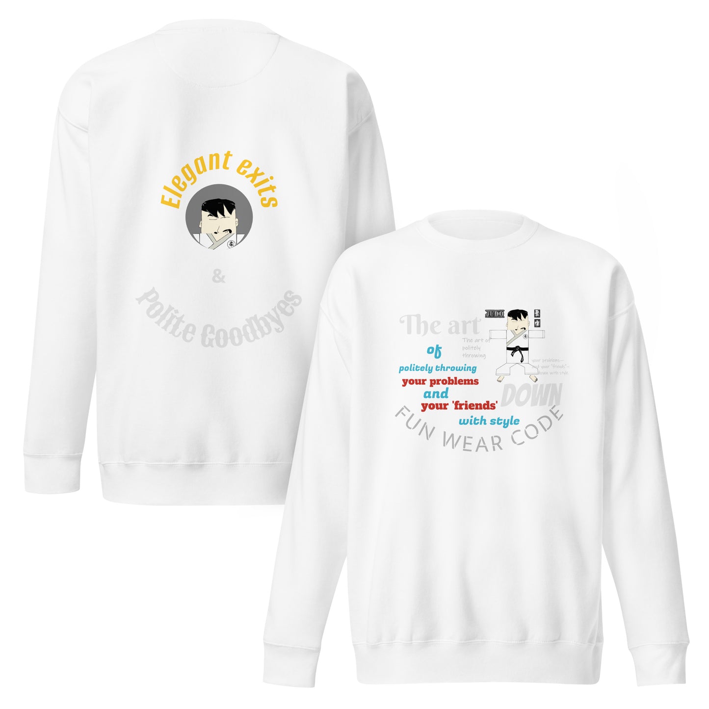 Karate Long Sleeve Tee – Comfortable Martial Arts Shirt | FunWearCode