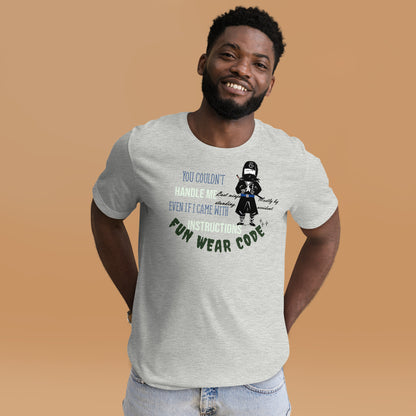Camiseta Ninja Juguetona - Camiseta icónica de Artes Marciales Japonesas | FunWearCode