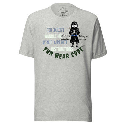 Camiseta Ninja Juguetona - Camiseta icónica de Artes Marciales Japonesas | FunWearCode