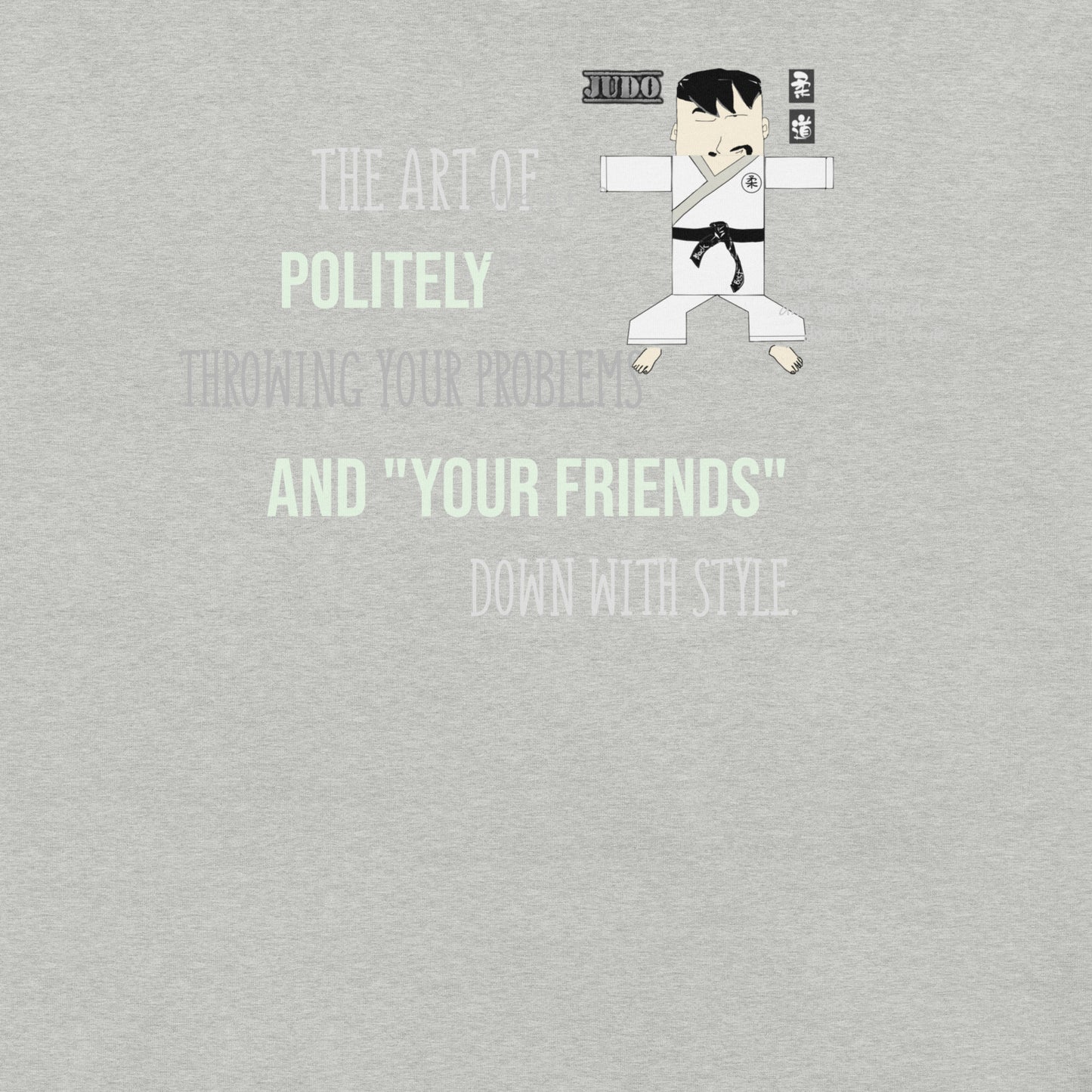 Authentic Judo Theme T-Shirt - Fun Martial Arts Graphic Tee | FunWearCode
