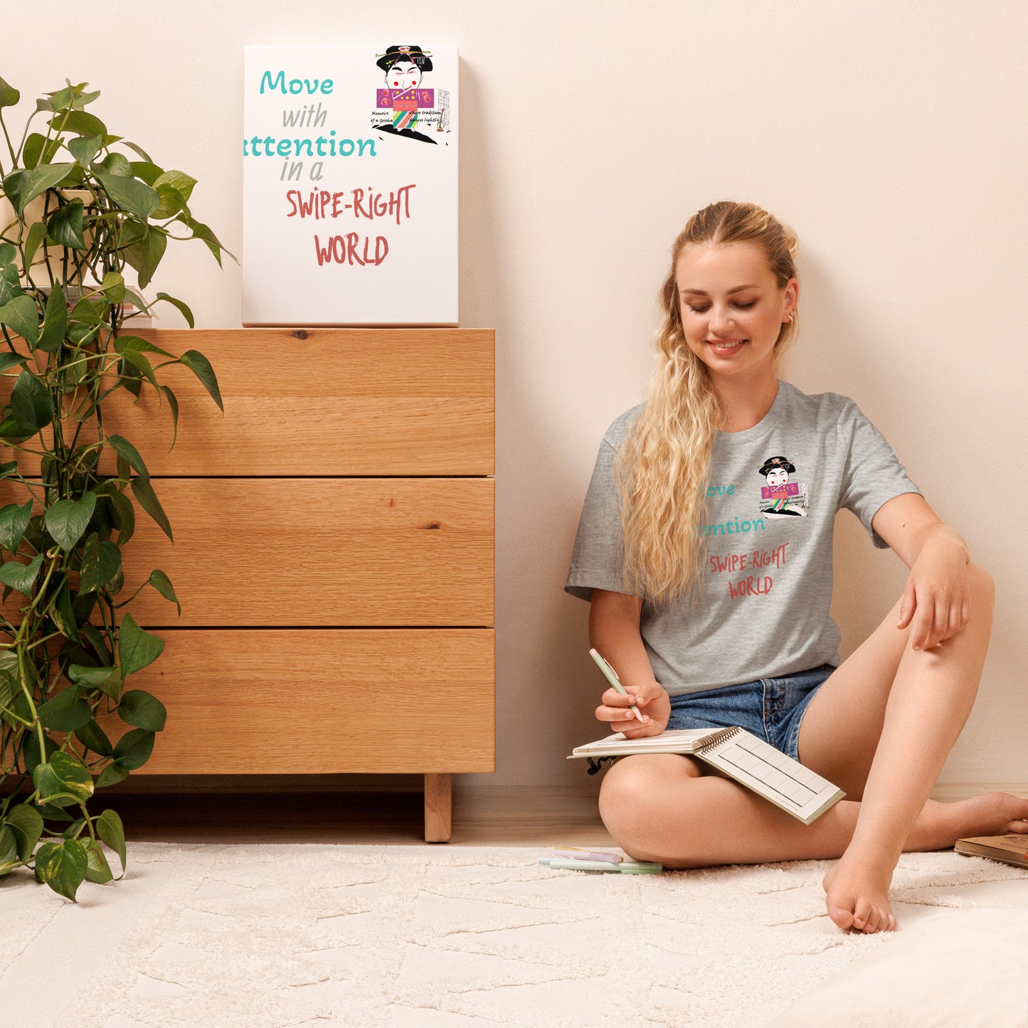 Camiseta unisex de geisha divertida - Camiseta icónica japonesa vintage | FunWearCode