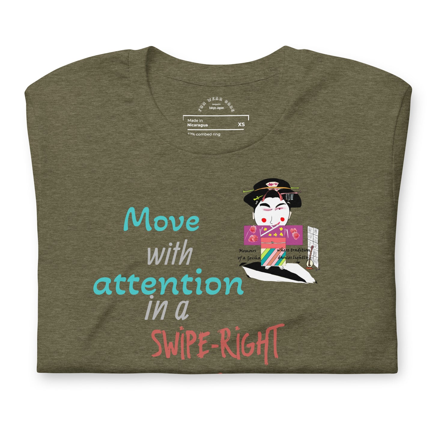Camiseta unisex de geisha divertida - Camiseta icónica japonesa vintage | FunWearCode