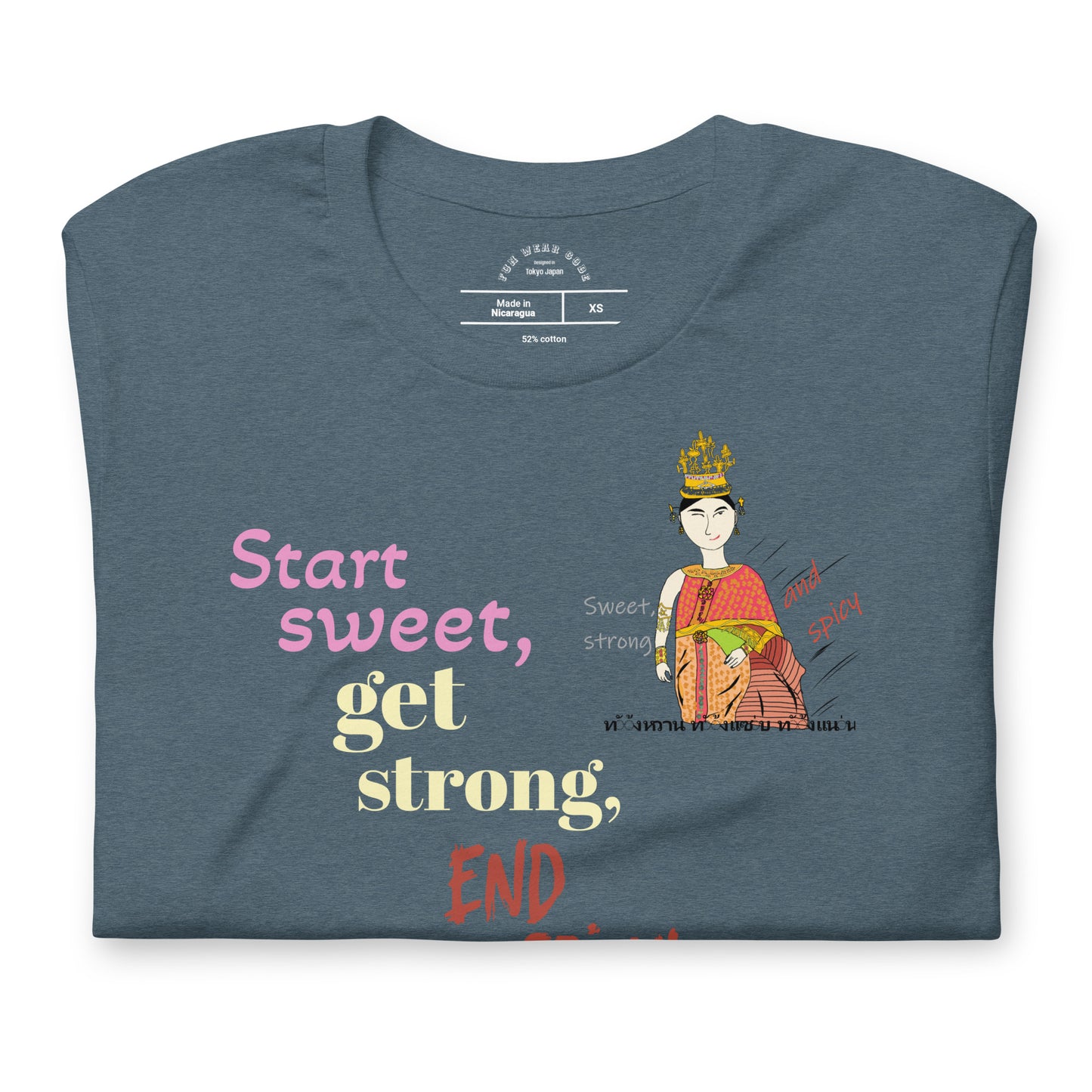 Camiseta divertida y suave - Camiseta con estampado de mujer tailandesa | FunWearCode