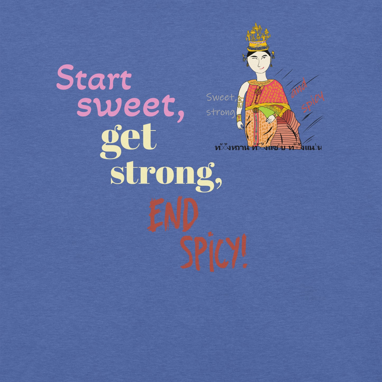 Camiseta divertida y suave - Camiseta con estampado de mujer tailandesa | FunWearCode