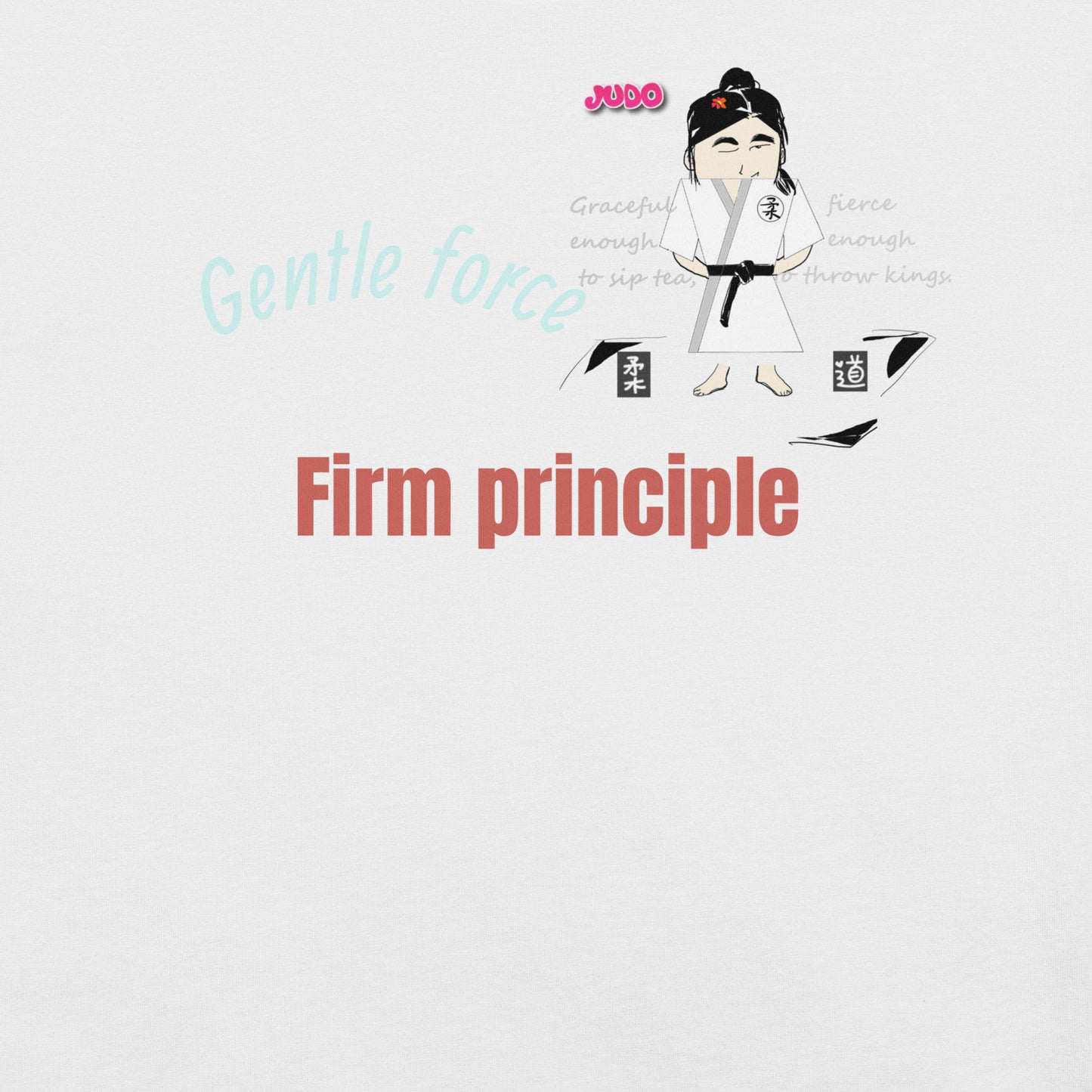 Camiseta con temática de judo para mujer: cómoda camiseta gráfica de artes marciales | FunWearCode