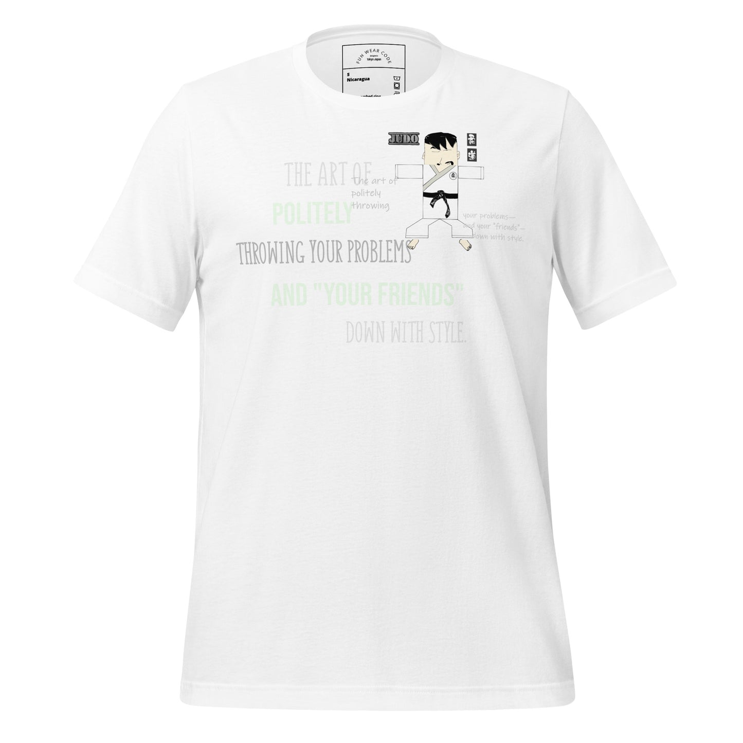 Authentic Judo Theme T-Shirt - Fun Martial Arts Graphic Tee | FunWearCode