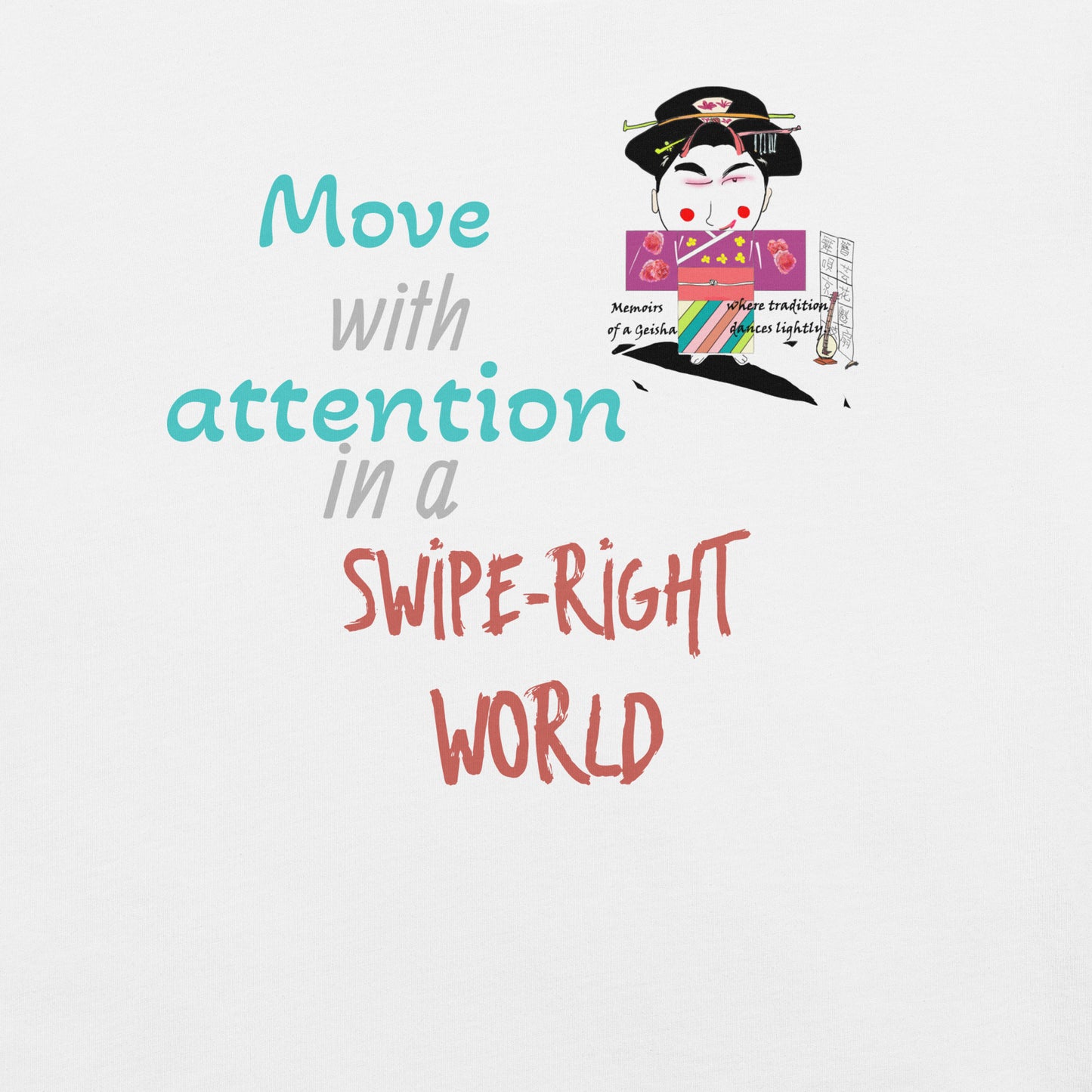 Camiseta unisex de geisha divertida - Camiseta icónica japonesa vintage | FunWearCode