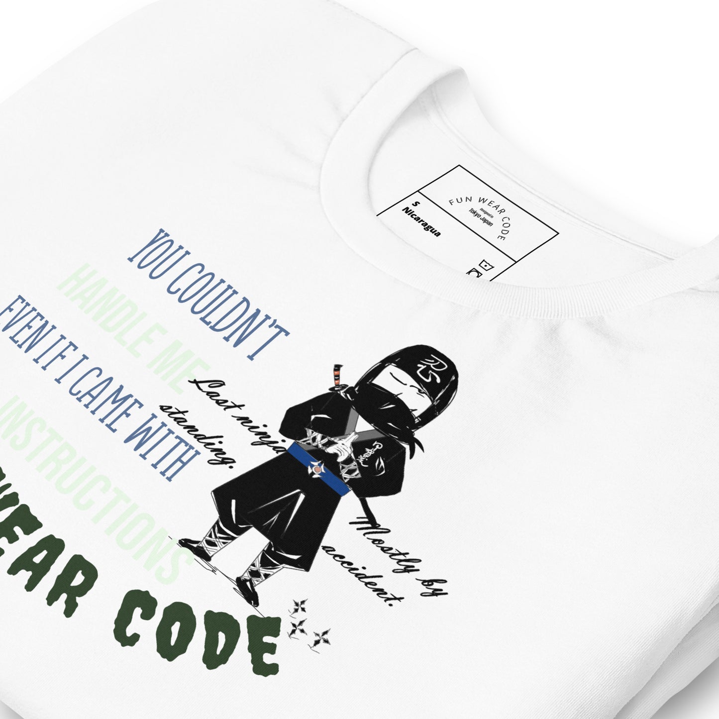 Camiseta Ninja Juguetona - Camiseta icónica de Artes Marciales Japonesas | FunWearCode