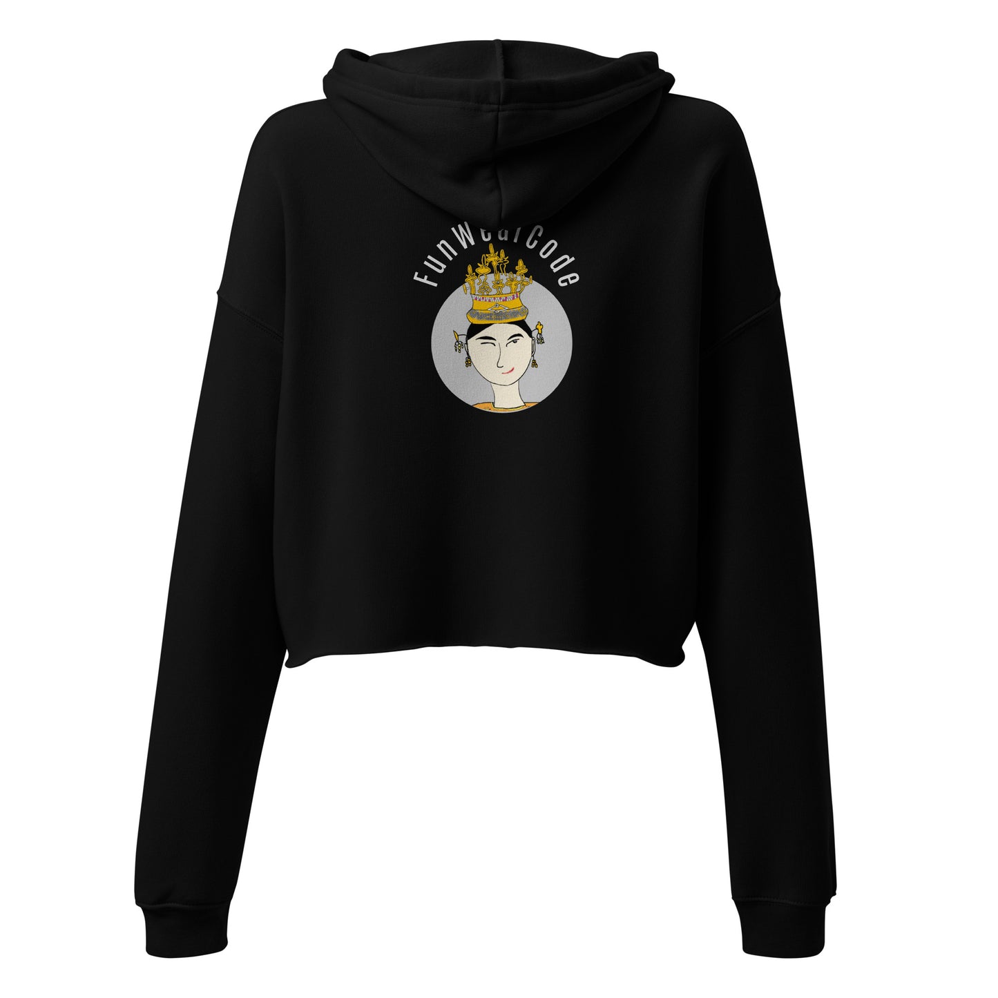 Sudadera corta moderna y acogedora para mujer: diseño tailandés icónico, atrevido y divertido | FunWearCode